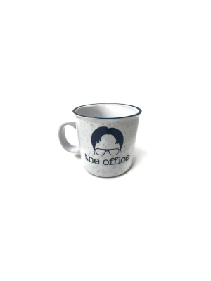 The Office 20oz Ceramic Dwight Camper Mug - Silver Buffalo