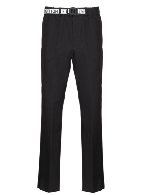 Fendi Belted Straight-leg Trousers