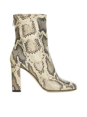 Paris Texas Embossed Ankle Boots