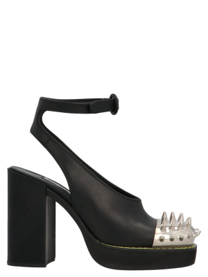 Miu Miu Spiked Detail Platform Pumps