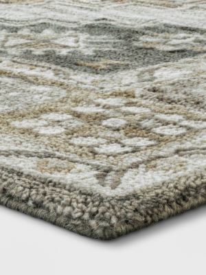 Persian Geometric Tufted Rug Area Tan - Threshold™