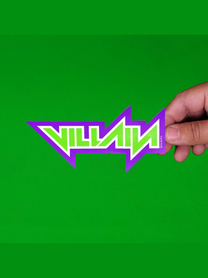 Villain Green Purple Sticker