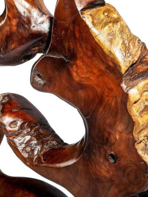 Interlude Home Burstyn Grande Teak Root Sculpture