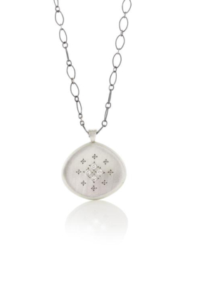 Four-star Silver Lights Pendant Necklace