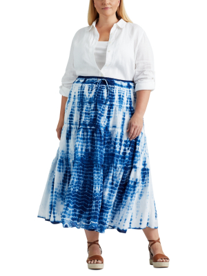 Tie-dye Tiered Peasant Skirt