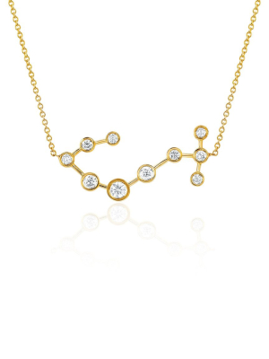 Diamond Scorpio Constellation Necklace