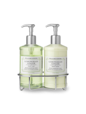 Williams Sonoma Lemongrass Ginger Hand Soap & Lotion, Deluxe 5-piece Set