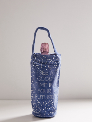 Celestial Velvet Wine Tote Bag