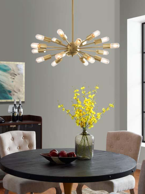 Reeva Brass Pendant Chandelier