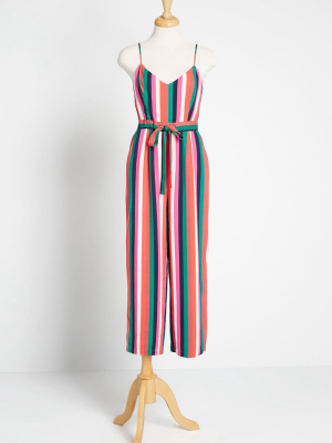 With Flying Colors Cropped Jumpsuit