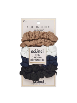 Scunci Small Ribbed Scrunchies - 8pk