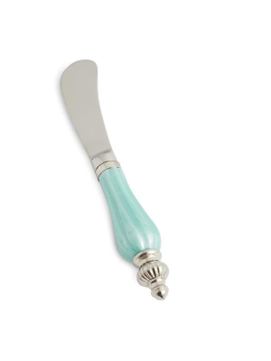 Julia Knight Peony Spreader Knife In Aqua - Set Of 4