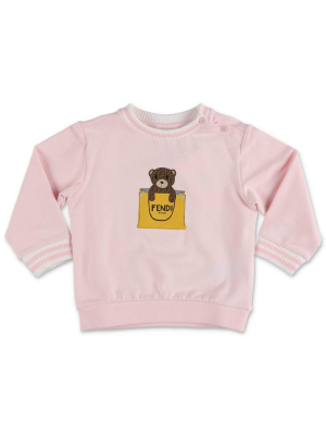 Fendi Kids Bear Printed Sweatshirt