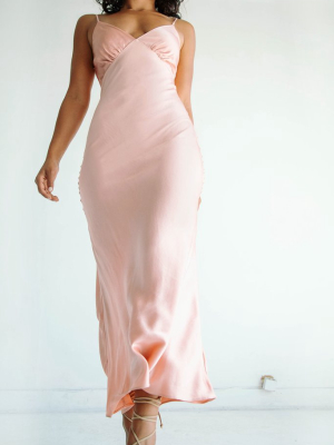 Florence Slip Dress Mauve Pink