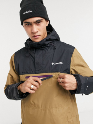 Columbia Park Run Ski Anorak In Brown