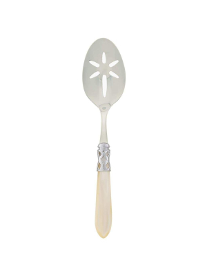 Vietri Aladdin Brilliant Slotted Serving Spoon