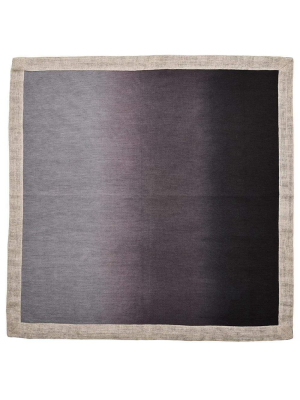 Kim Seybert Dip Dye Napkin In Gray And Black - Set Of 4