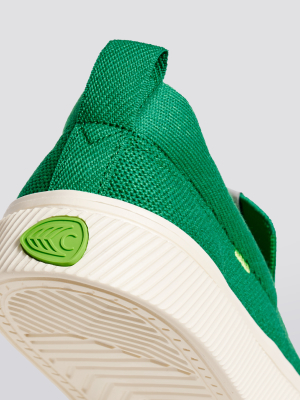 Ibi Slip On Green Knit Sneaker Women