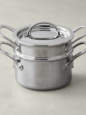 Williams Sonoma Signature Thermo-clad® Stainless-steel Double Boiler, 2 Qt.