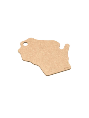 State Shape Cutting Board - Wisconsin