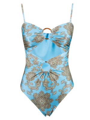 Zimmermann Fiesta Double Ring One-piece Swimsuit