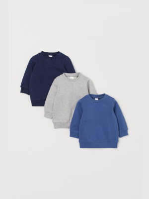 3-pack Cotton Sweatshirts