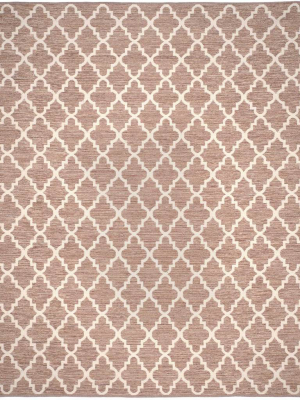 Montauk Quatrefoil Beige/ivory Area Rug