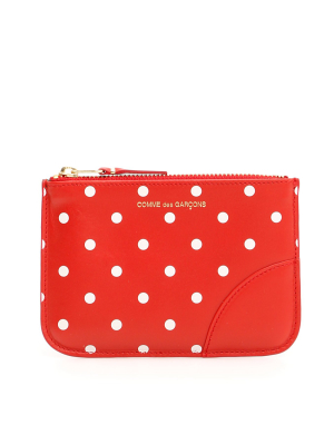 Comme Des Garçons Wallet Polka-dot Coin Pouch