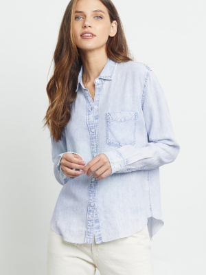 Rails Womens Ingrid Raw Denim Shirt - Light Acid Wash