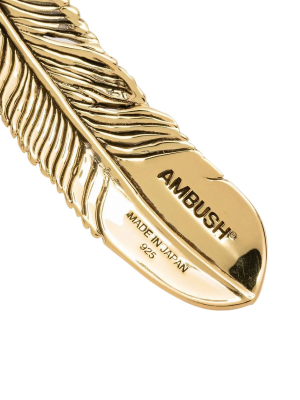 Ambush Logo Feather Pin Brooch