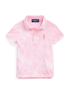 Pink Pony Tie-dye Mesh Polo