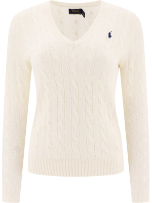 Polo Ralph Lauren Logo Embroidered Knit Sweater