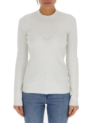 Proenza Schouler White Label Rib Detail Knit Top