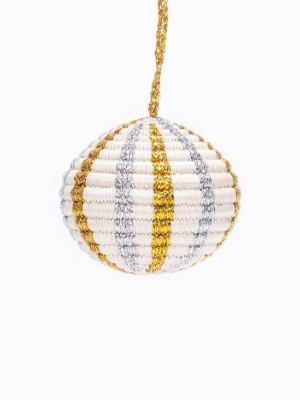 Globe Ornament - Multi Metallic