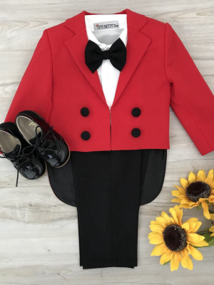 Charles Suit (red & Black)