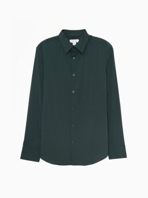 Stretch Cotton Button-down Shirt