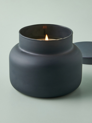 Capri Blue Volcano Matte Black Jar Candle