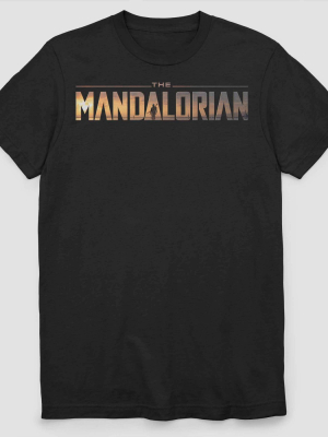 Men's Disney The Mandalorian Short Sleeve Graphic T-shirt - Black