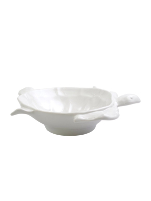 Vietri Melamine Incanto Mare White Serving Bowl