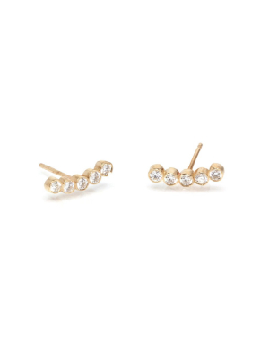 14k 5 Diamond Studs