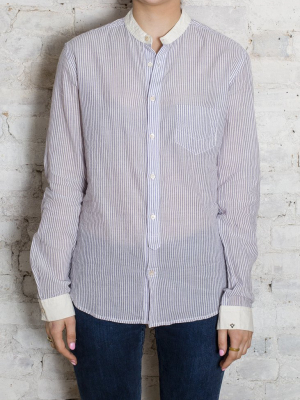 Blue Fremont Pinstripe Power Shirt