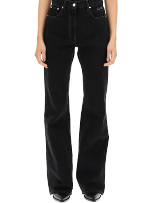 Msgm High Waist Straight Leg Jeans