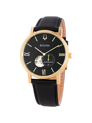Bulova American Clipper Automatic Black Dial Men's Watch 97a154
