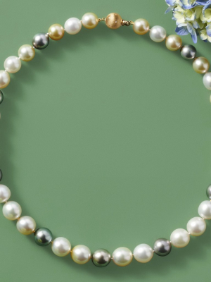 Graduated Tahitian & South Sea Pearl Necklace