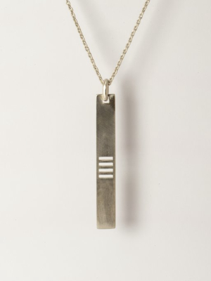 Plate Necklace (4-bar Punchout, Ma)
