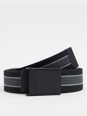 Calvin Klein Golf Webbing Belt In Black