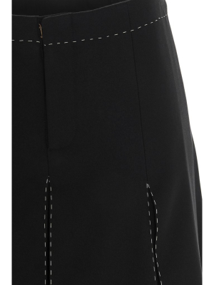 Maison Margiela Stitching Detail Midi Skirt