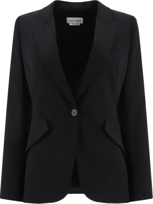 Alexander Mcqueen Single Breasted Blazer