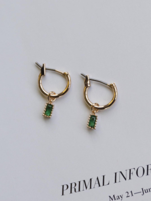 She Confident Earrings Green