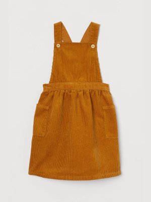 Corduroy Overall Dress